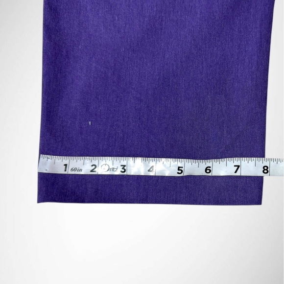 Alfred Dunner Allure Slimming Pants Petite 14P – Purple Stretch Pull-On - Picture 9 of 13